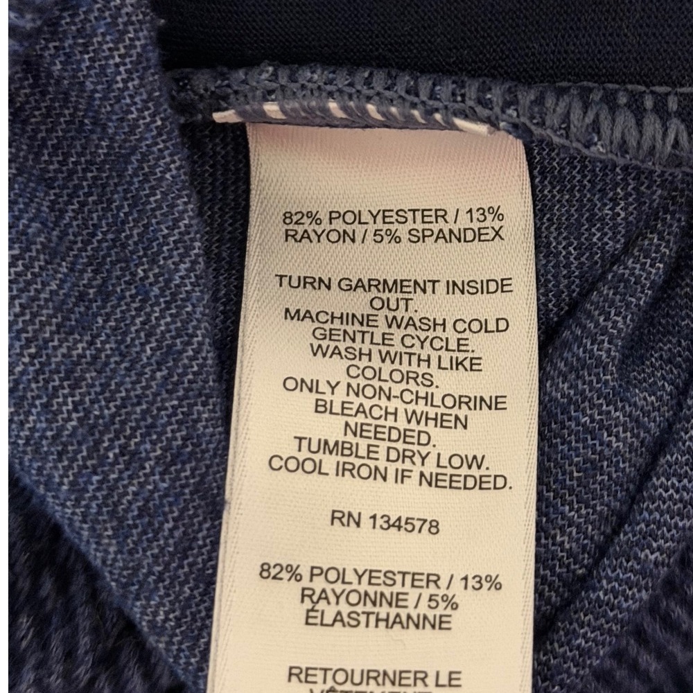 Vineyard Vines Boys XL 18 Jogger Pants Blue Fits Women's S/M Preppy Lounge Knit - Picture 4 of 9